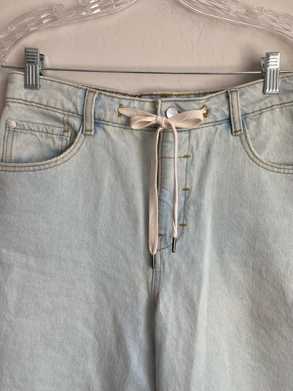 Pilcro Classic Denim Bermuda Denim Shorts with Drawstring Size 27 - Picture 6 of 16